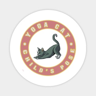 Yoga Cat - Child's Pose Magnet